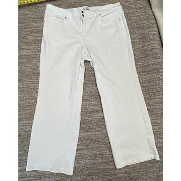 Lane Bryant Denim - Lane Bryant White Stretch Straight Legged Denim Jeans Size 24S